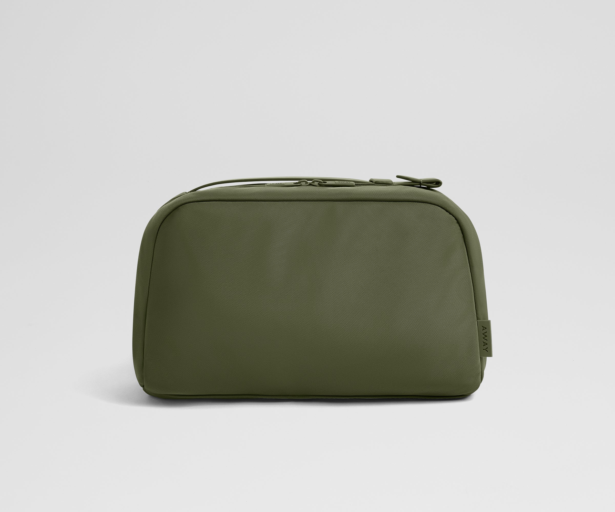 Large Toiletry Bag in Olive Green