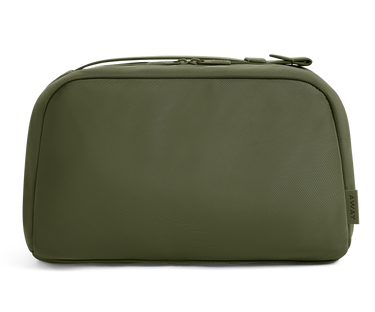 Large Toiletry Bag in Olive Green