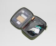 Small Toiletry Bag in Olive Green