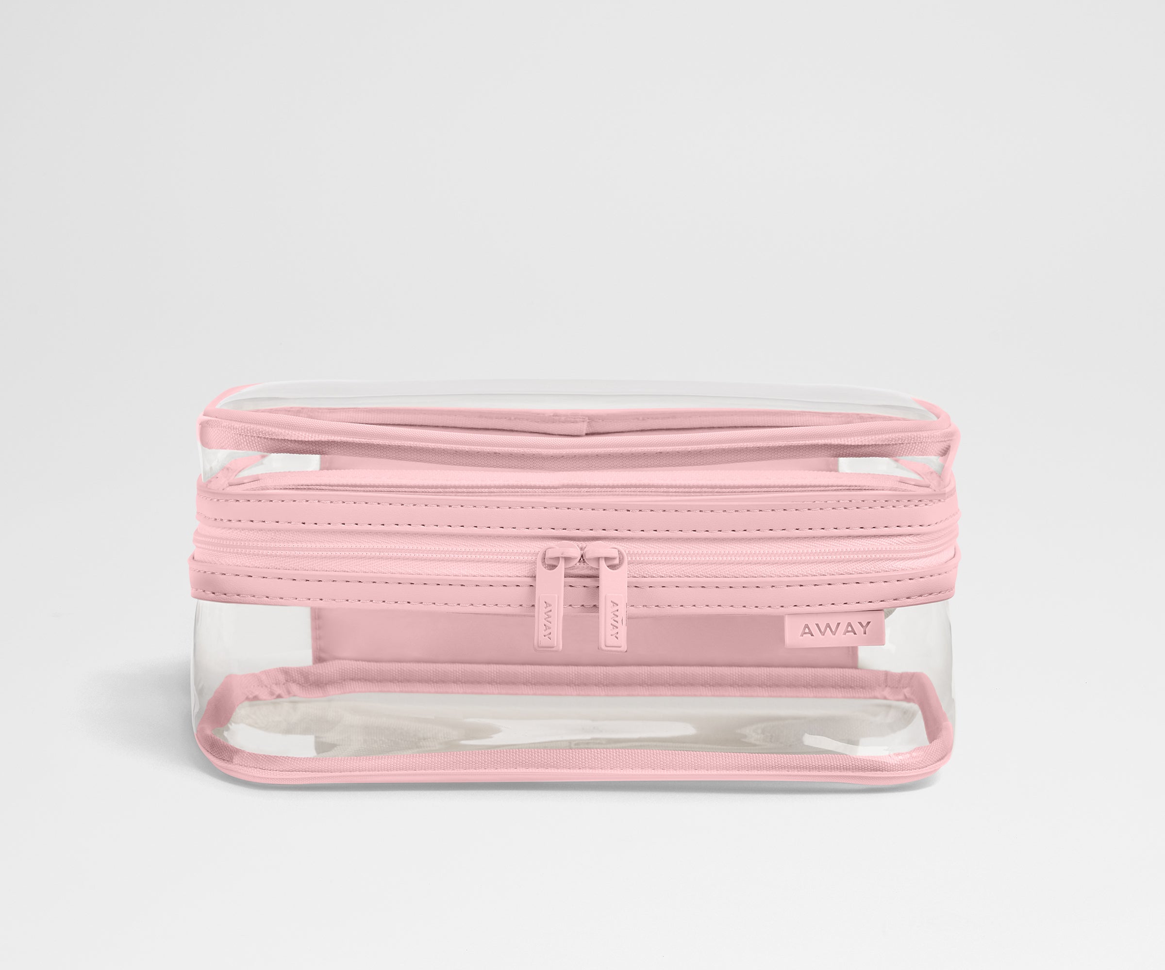 Clear Toiletry Bag in Blush Pink