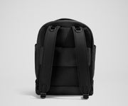 Back view of the Diaper Backpack showing the padded shoulder straps and trolley sleeve
