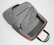 Empty Overnight Bag showing the clamshell opening and depth of the main compartment