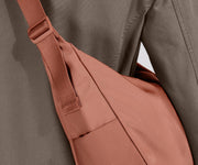 Detailed view of the featherlight material