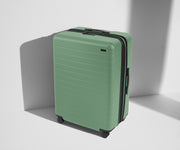 Angled product view of The Large Flex suitcase in Sea Green