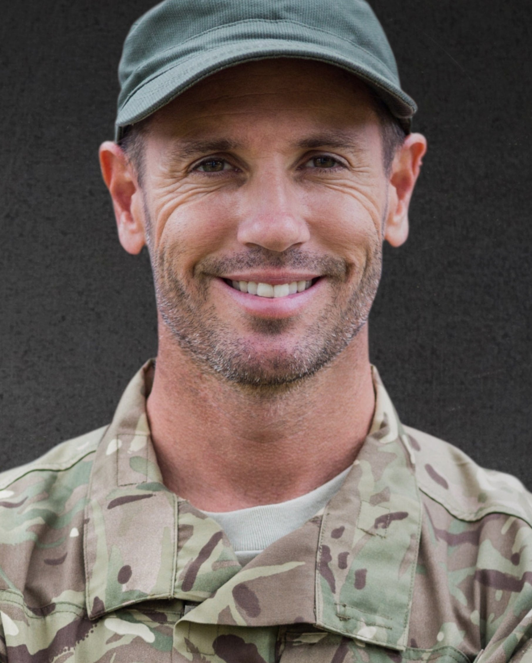 A portrait of a military member