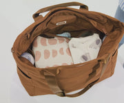 Featherlight Diaper Tote in Amaro Brown