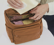 Featherlight Diaper Backpack in Amaro Brown